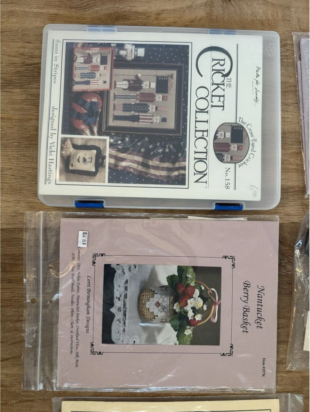 11 Cross Stitch Kit Lot Drawn Thread Sweetheart Tree Cricket Collection w/ Extra